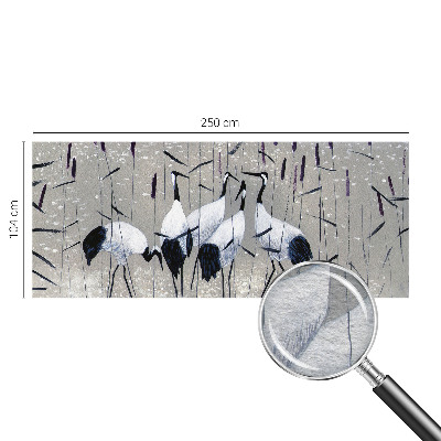 Fototapete aus Vlies mit harmonischem Kranich-Motiv
