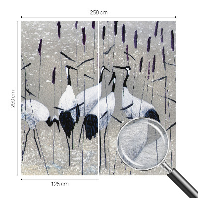 Fototapete aus Vlies Harmonische Kraniche