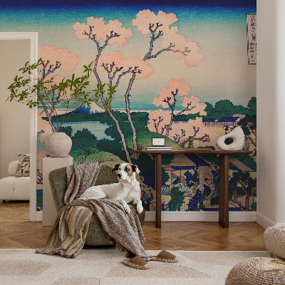 Vlies-Fototapete fürs Schlafzimmer Kirschblüten