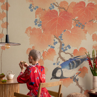 Vliestapete fürs Schlafzimmer Weinharmonie