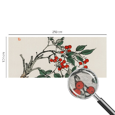 Moderne Vlies-Fototapete Ein Zweig Beeren