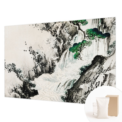 Wand-Fototapete mit einem Motiv eines Wasserfalls