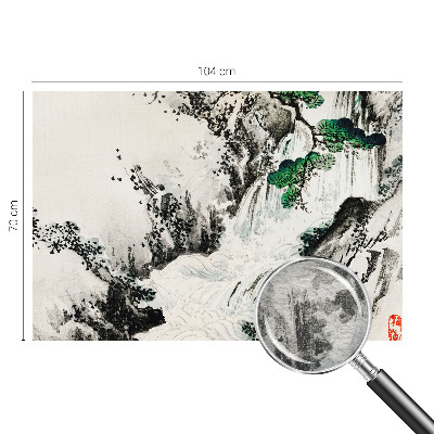 Wand-Fototapete mit einem Motiv eines Wasserfalls