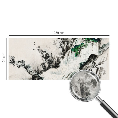 Wand-Fototapete mit einem Motiv eines Wasserfalls