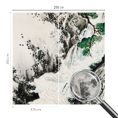 Wand-Fototapete mit einem Motiv eines Wasserfalls