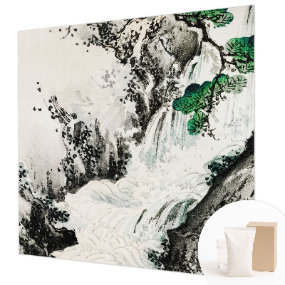 Wand-Fototapete mit einem Motiv eines Wasserfalls