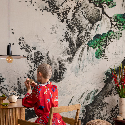 Wand-Fototapete Wasserfall der Natur