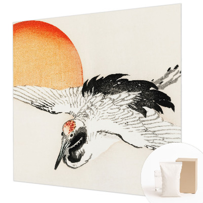 Vliestapete fürs Wohnzimmer Eleganter Kranich