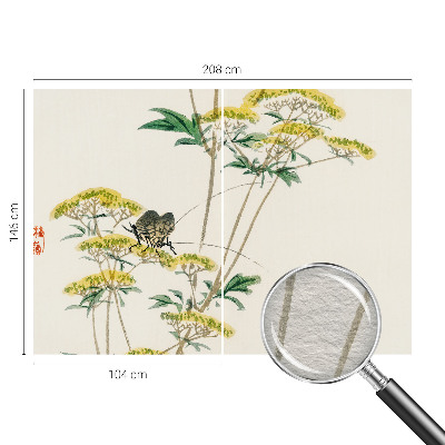 Dekorative Wand-Fototapete Blumen Natur