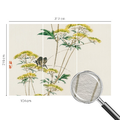 Dekorative Wand-Fototapete Blumen Natur