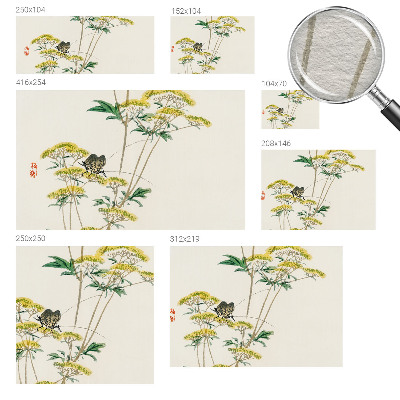 Dekorative Wand-Fototapete Blumen Natur