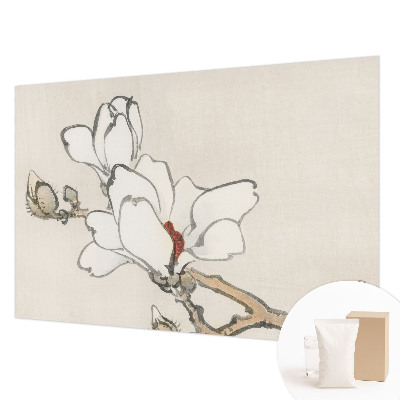 Fototapete mit zarten Magnolienmotiven