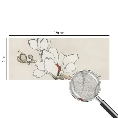 Fototapete mit zarten Magnolienmotiven