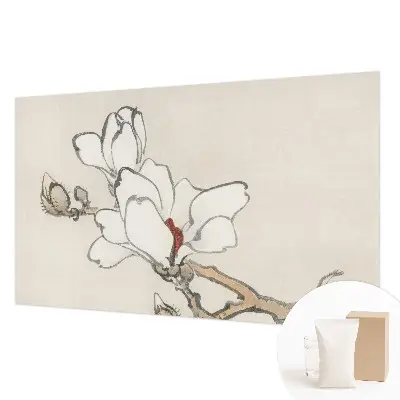 Fototapete mit zarten Magnolienmotiven