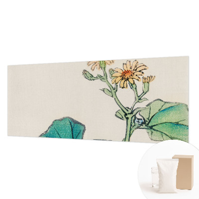 Wandtapete Blüte und Blätter