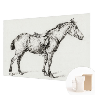 Fototapete fürs Wohnzimmer Skizze eines Pferdes