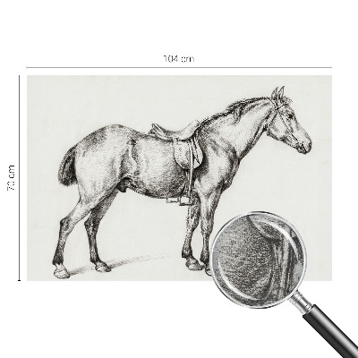 Fototapete fürs Wohnzimmer Skizze eines Pferdes