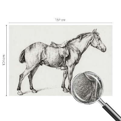 Fototapete fürs Wohnzimmer Skizze eines Pferdes