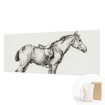 Fototapete fürs Wohnzimmer Skizze eines Pferdes