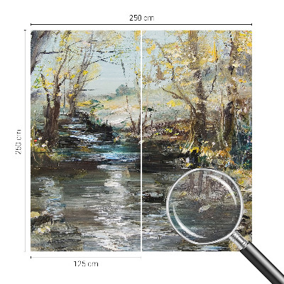 Fototapete fürs Schlafzimmer Waldbach