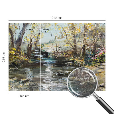 Fototapete fürs Schlafzimmer Waldbach