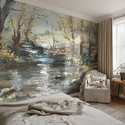 Fototapete fürs Schlafzimmer Waldbach