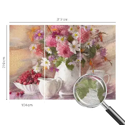 Fototapete aus Vlies mit Motiv Wildblumen