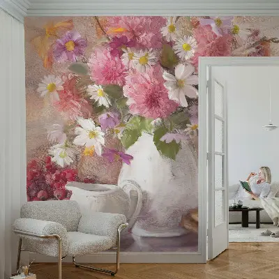 Fototapete aus Vlies mit Motiv Wildblumen