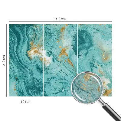 Vlies-Fototapete fürs Wohnzimmer mit Motiv Meereswellen