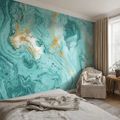 Vlies-Fototapete fürs Wohnzimmer mit Motiv Meereswellen