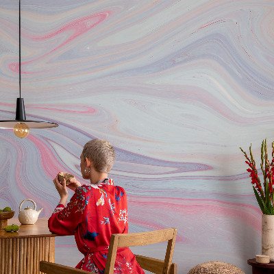 Vlies-Fototapete fürs Schlafzimmer Pastellwirbel