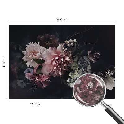 Vliestapete fürs Wohnzimmer Blumenarrangement