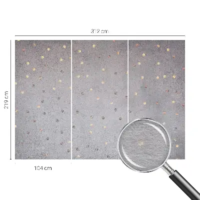 Wand-Fototapete mit symmetrischem Punktmuster