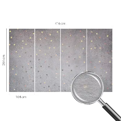 Wand-Fototapete mit symmetrischem Punktmuster