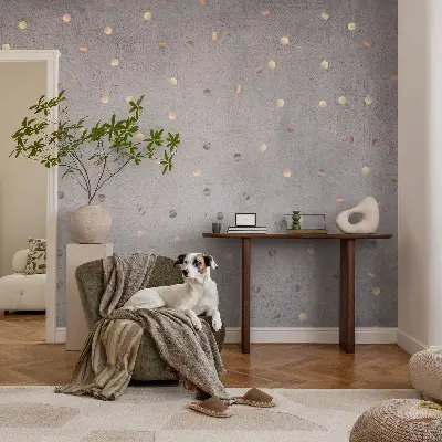 Wand-Fototapete mit symmetrischem Punktmuster