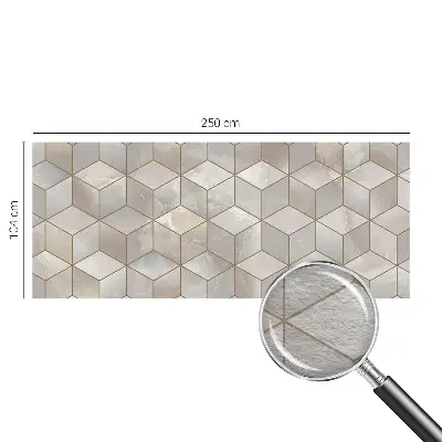 Fototapete nach Maß mit geometrischem Mosaikmotiv