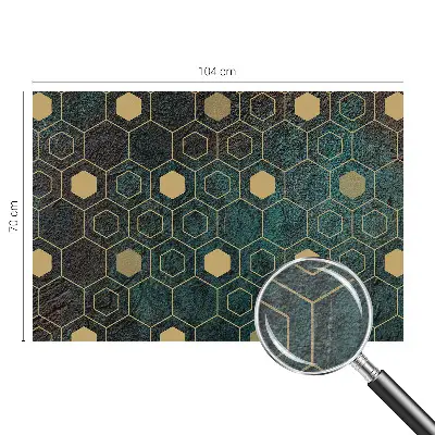 Fototapete mit geometrischem Sechseckmuster