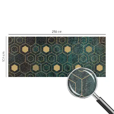 Fototapete mit geometrischem Sechseckmuster