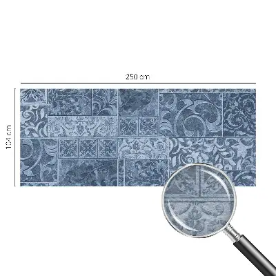Wandtapete mit Pflanzenornamenten