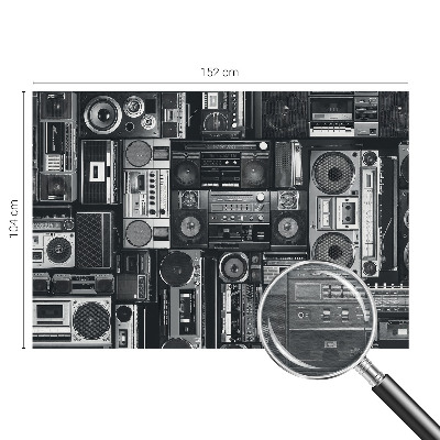 Fototapete fürs Wohnzimmer Retro-Radio