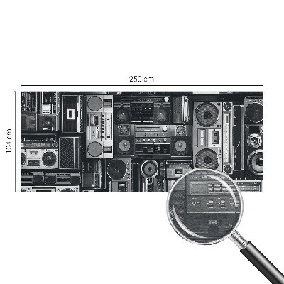 Fototapete fürs Wohnzimmer Retro-Radio