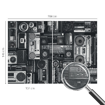 Fototapete fürs Wohnzimmer Retro-Radio