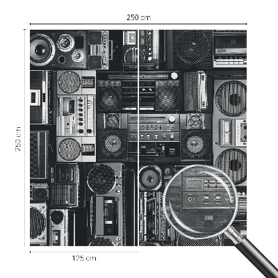 Fototapete fürs Wohnzimmer Retro-Radio