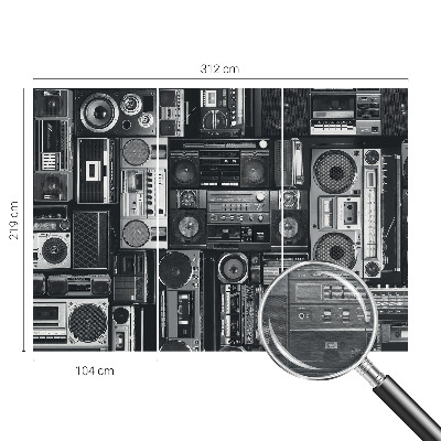 Fototapete fürs Wohnzimmer Retro-Radio