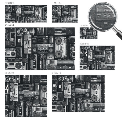 Fototapete fürs Wohnzimmer Retro-Radio