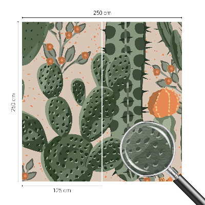 Motivtapete aus Vlies Grüne Kakteen