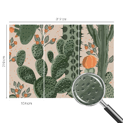 Motivtapete aus Vlies Grüne Kakteen