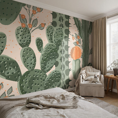Motivtapete aus Vlies Grüne Kakteen