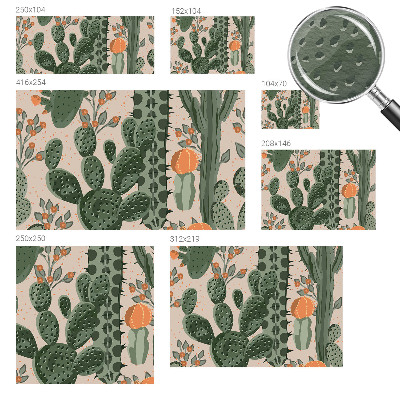 Motivtapete aus Vlies Grüne Kakteen