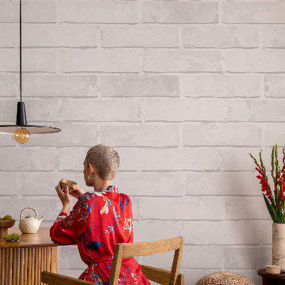Vlies-Fototapete fürs Schlafzimmer mit Motiv einer Ziegelmauer